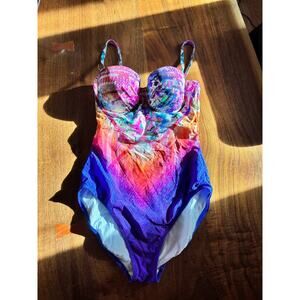 Gottex Women's One Piece New Without Tags Size 6 Bright Colors